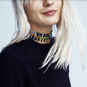 🌈 Roxanne Assoulin Black Rainbow Choker